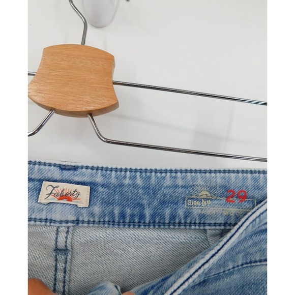 Faherty Stretch Terry Patch Pocket Pant Eastern Shore Wash Wide Leg Size 29 - Picture 4 of 5